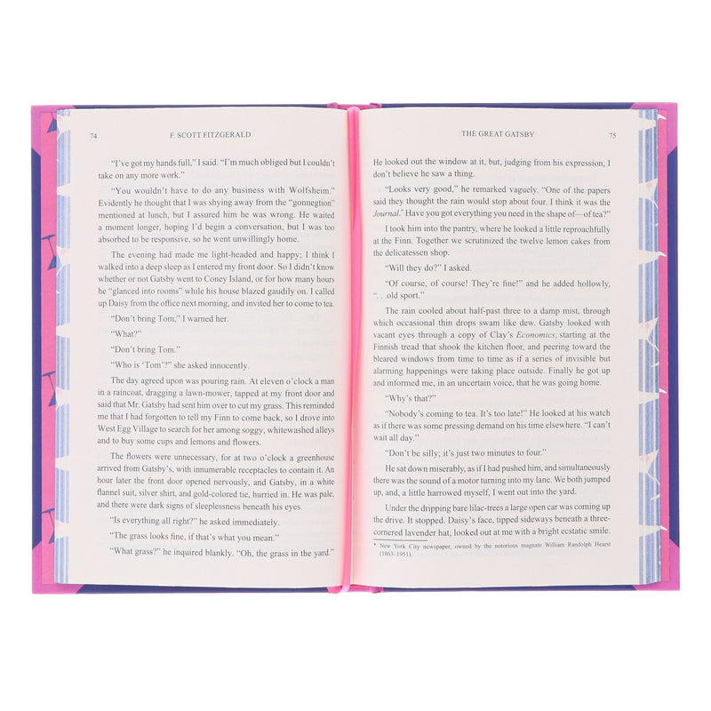 The Great Gatsby by F. Scott Fitzgerald - Fiction- Sprayed Edges Hardback Fiction Wilco Books