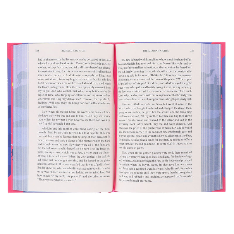The Arabian Nights by Sir Richard F. Burton - Fiction - Sprayed Edges Hardback Fiction Wilco Books