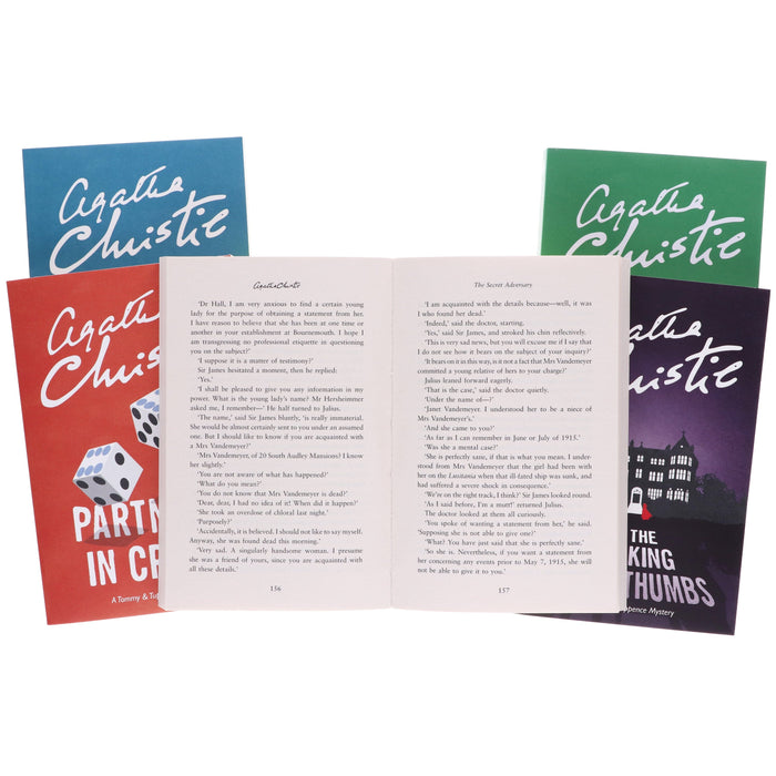 A Tommy and Tuppence Mystery Series by Agatha Christie 5 Books Collection Set - Fiction - Paperback Fiction HarperCollins Publishers