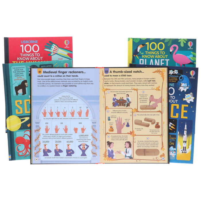 Usborne 100 Things to Know Collection 5 Books by Alex Frith, Jerome Martin & Alice James - Age 5-7 - Hardback 5-7 Usborne Publishing Ltd