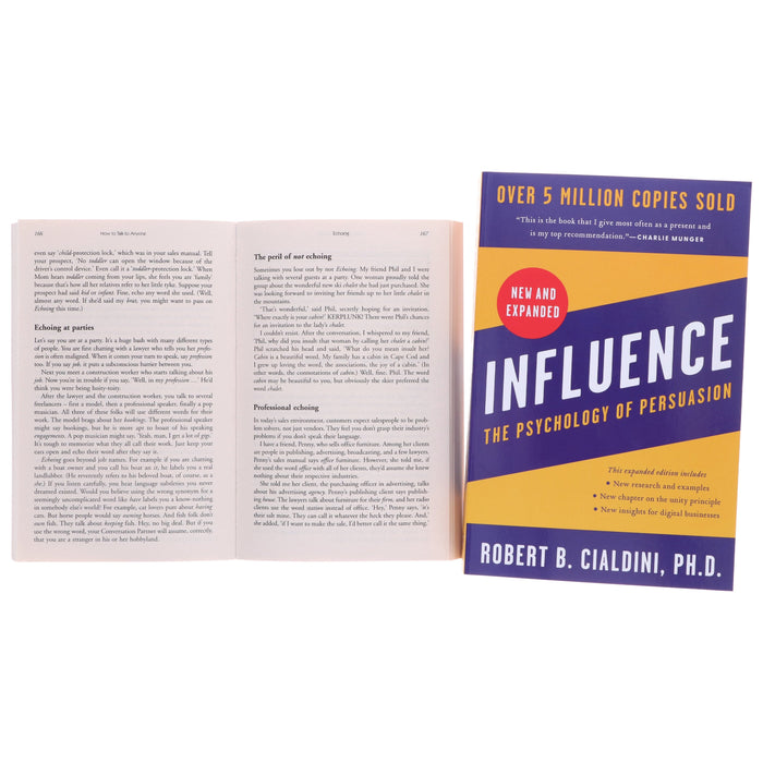 Influence: The Psychology of Persuasion & How to Talk to Anyone by Leil Lowndes & Robert B. Cialdini, PH.D. 2 Books Collection Set - Non Fiction – Paperback Non-Fiction HarperCollins Publishers