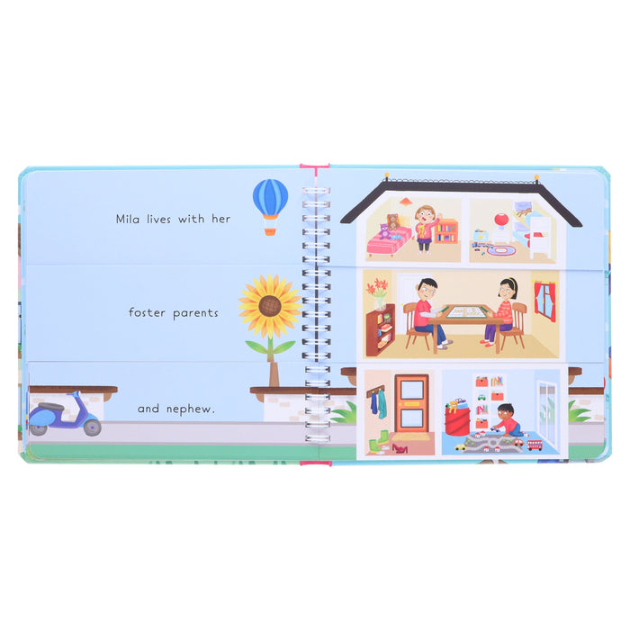 Flip Flap Fun: Trick or Treat & Knock, Knock, Who's Here? 2 Books Collection Set - Ages 5-7 - Spiral Bound 5-7 Sweet Cherry Publishing