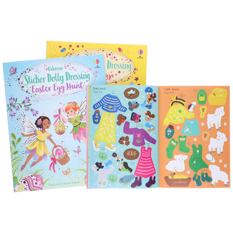 Sticker Dolly Dressing Easter Picture Book Collection by Fiona Watt: illustrated 3 Books Set - Ages 4+ - Paperback Non-Fiction Usborne Publishing Ltd
