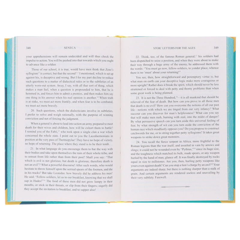 Stoic Letters for The Ages by Seneca - Fiction - Sprayed Edges Hardback Fiction Wilco Books