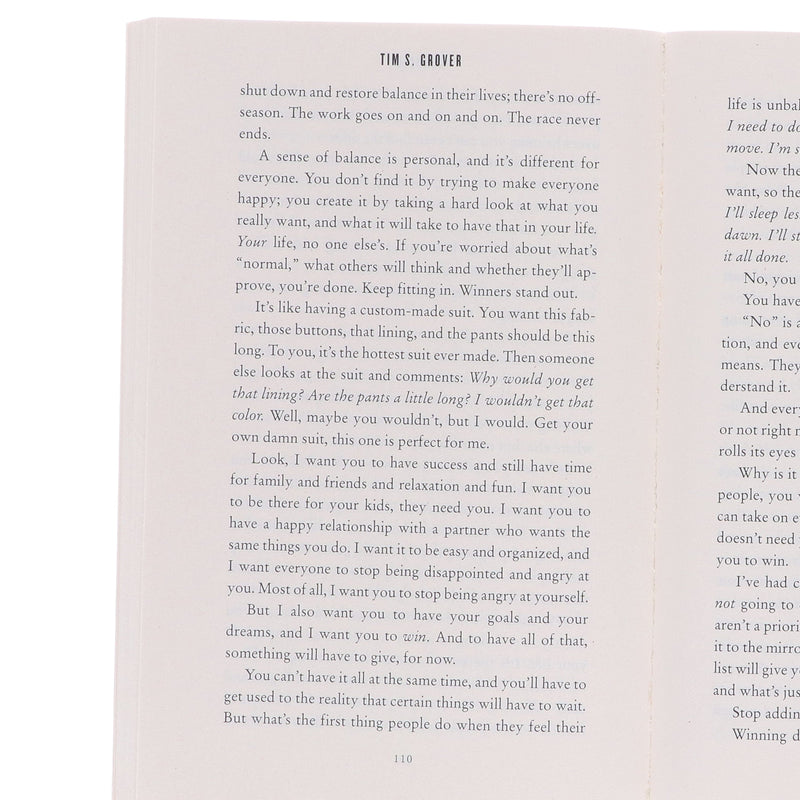 Winning: The Unforgiving Race To Greatness By TIM S. Grover - Non Fiction - Paperback Non-Fiction Simon & Schuster
