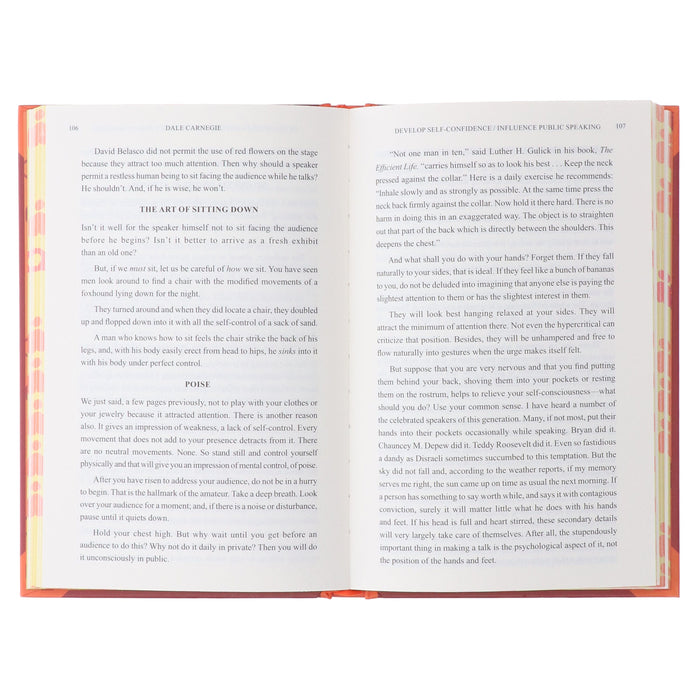 How to Develop Self-Confidence & Influence People by Dale Carnegie With Sprayed Edges - Non Fiction - Hardback Non-Fiction Wilco Books