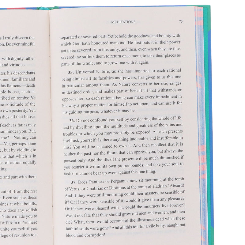 Meditations by Marcus Aurelius - Non Fiction - Sprayed Edges Hardback Fiction Wilco Books