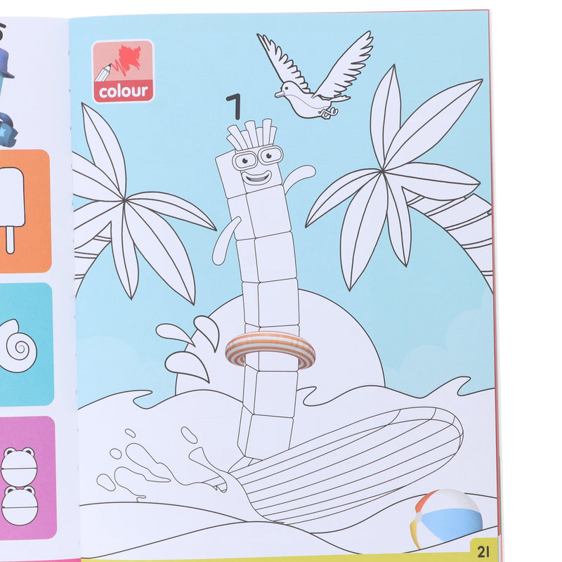 Numberblocks, Alphablocks & Colourblocks Colouring Fun & Sticker Activity Book Collection 5 Books Set - Ages 3+ - Paperback 0-5 Sweet Cherry Publishing