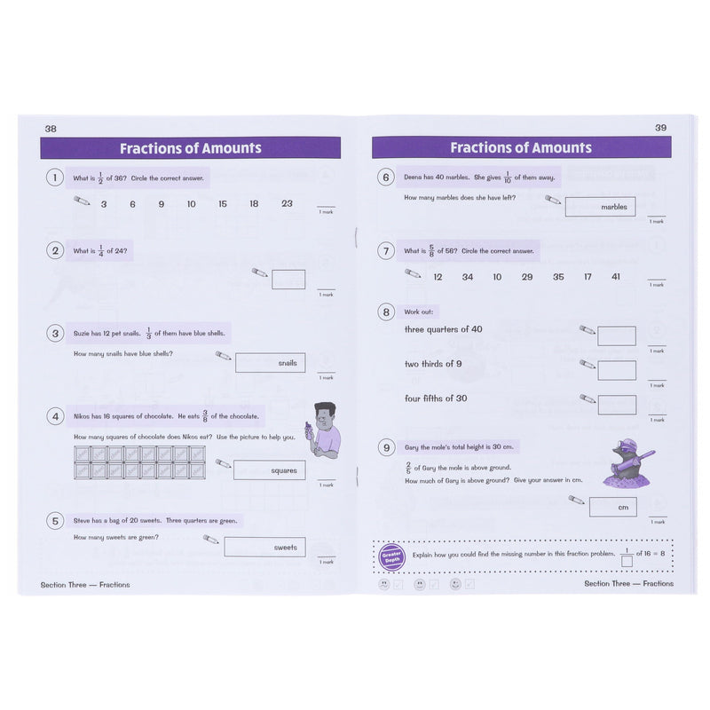 CGP KS2 (Year 3) Targeted Question and Practice Bundle 4 Books Collection Set - Ages 7-8 - Paperback 7-9 Coordination Group Publications Ltd (CGP)