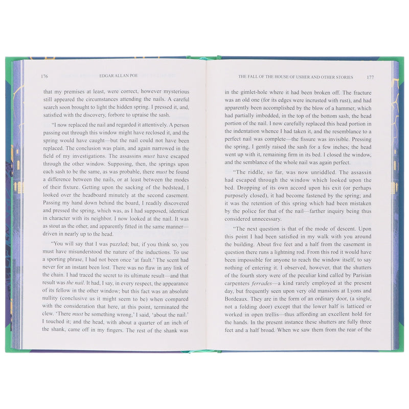 The Fall of the House of Usher & Other Stories by Edgar Allan Poe - Fiction - Sprayed Edges Hardback Fiction Wilco Books