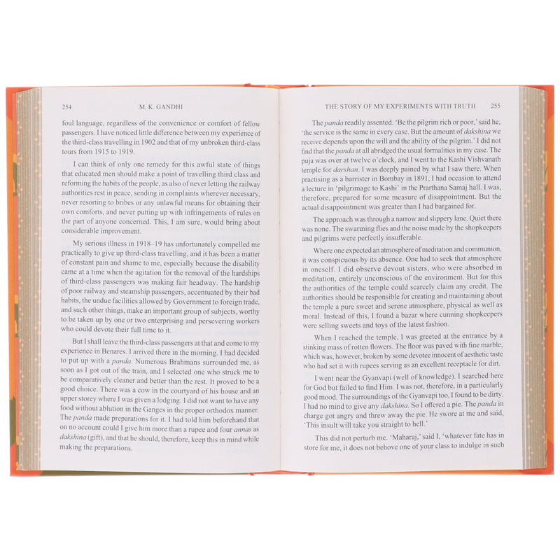 The Story of My Experiments with the Truth by M.K. Gandhi (Sprayed Edges) - Non Fiction - Hardback Non-Fiction Wilco Books