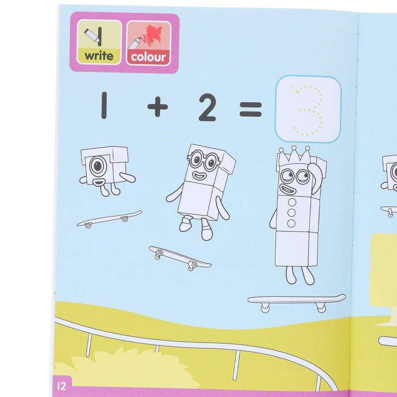 Numberblocks Colouring Fun: All Aboard For Colouring Fun! - Ages 3-6 - Paperback 3-5 Sweet Cherry Publishing