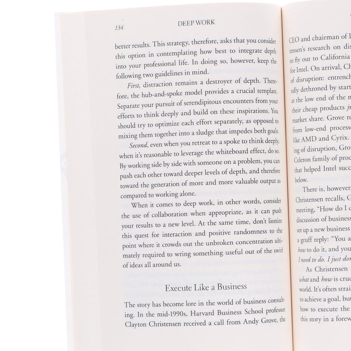 Deep Work: Rules for Focused Success in a Distracted World By Cal Newport - Non Fiction - Paperback Non-Fiction Hachette