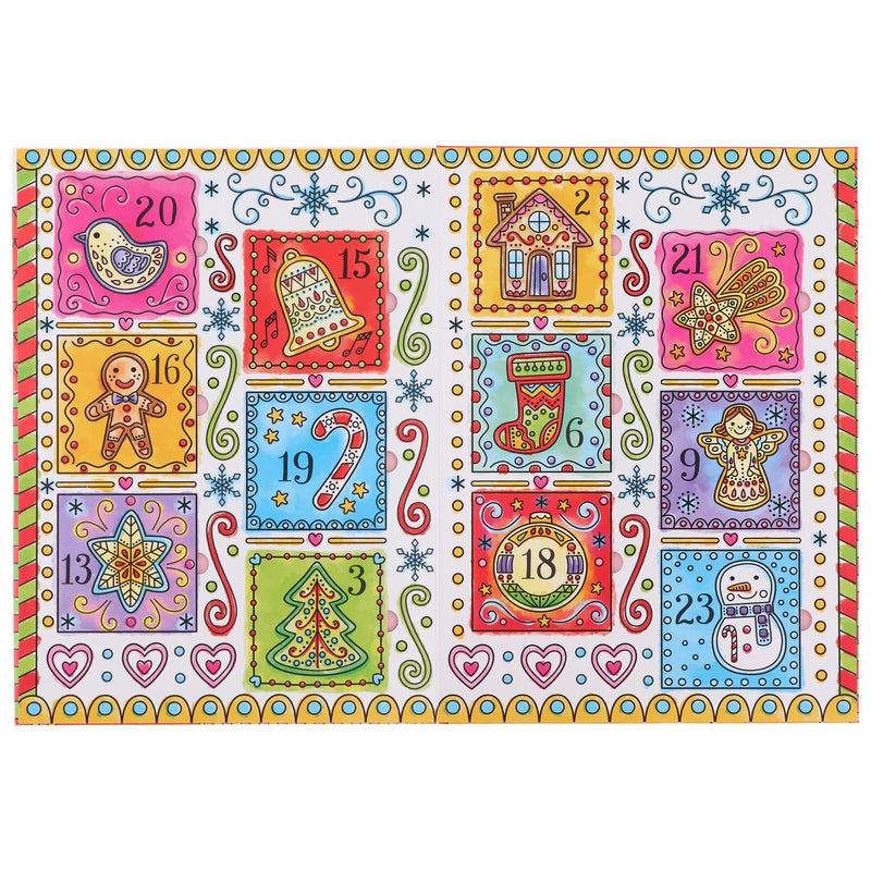 The Usborne: Magic Painting Advent Calendar by Abigail Wheatley 24 Books and a Brush - Ages 4+ - Paperback 3-5 Usborne Publishing Ltd