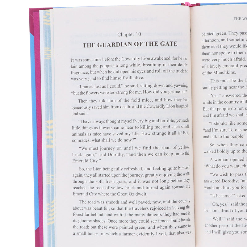 The Wonderful Wizard of Oz by L. Frank Baum - Fiction - Sprayed Edges Hardback Fiction Wilco Books