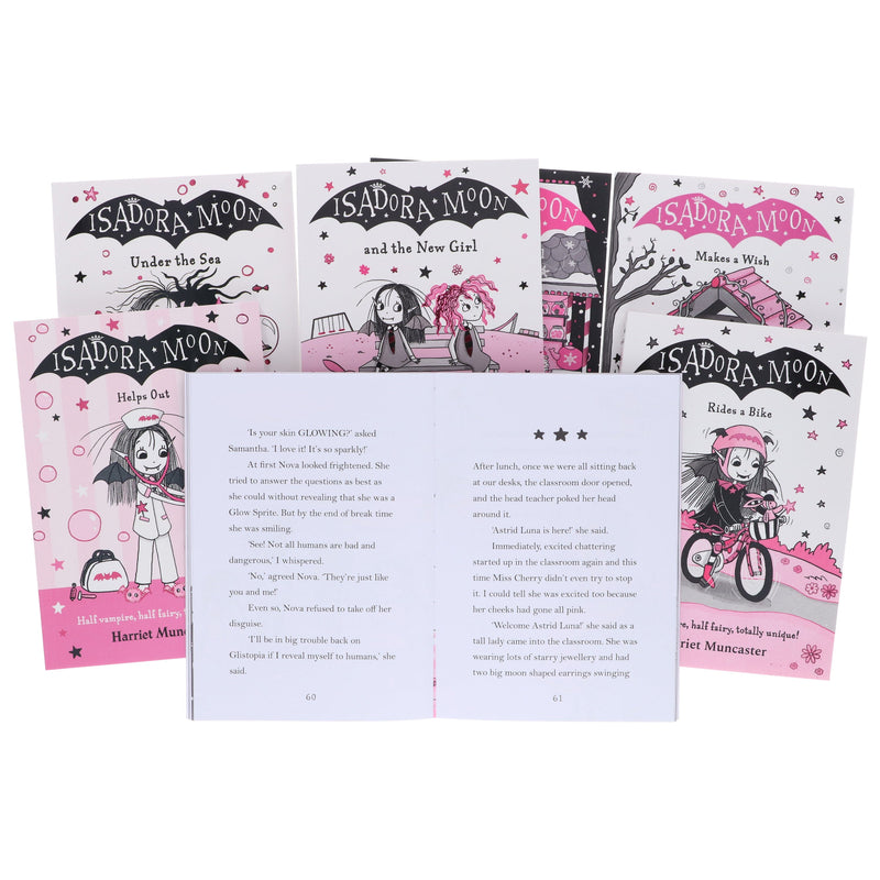 Isadora Moon Series By Harriet Muncaster: illustrated 7 Books Collection Set - Ages 5+ - Paperback 5-7 Oxford University Press