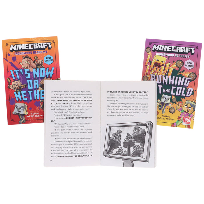Minecraft Ironsword Academy Series by Mojang AB 3 Books Collection Set - Ages 6-9 - Paperback 5-7 HarperCollins Publishers
