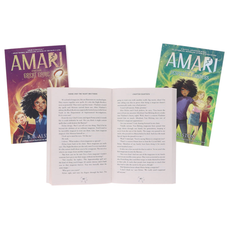 Amari and the Night Brothers Series by B. B. Alston 3 Books Collection Set - Ages 8+ - Paperback 9-14 HarperCollins Publishers