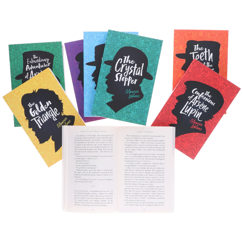 The Complete Collection of Arsene Lupin 8 Books Box Set by Maurice LeBlanc - Age 18 years and up - Paperback Fiction Cherry Stone Publishing