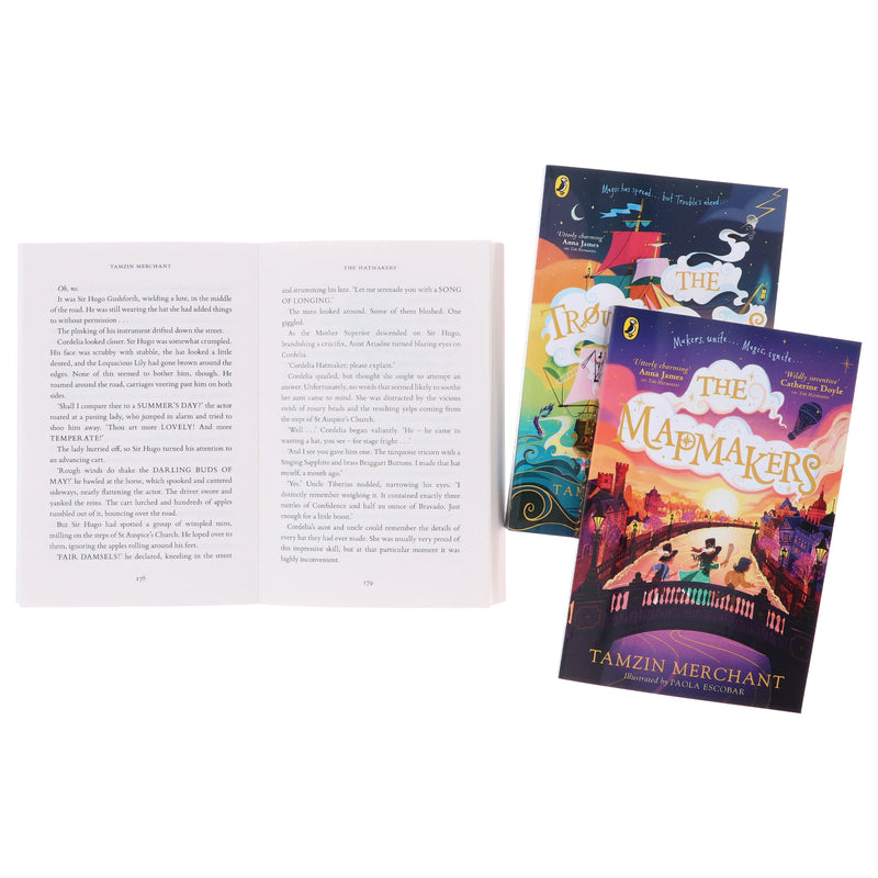 The Hatmakers Series By Tamzin Merchant 3 Books Collection Set - Ages 8-13 - Paperback 9-14 Penguin Random House