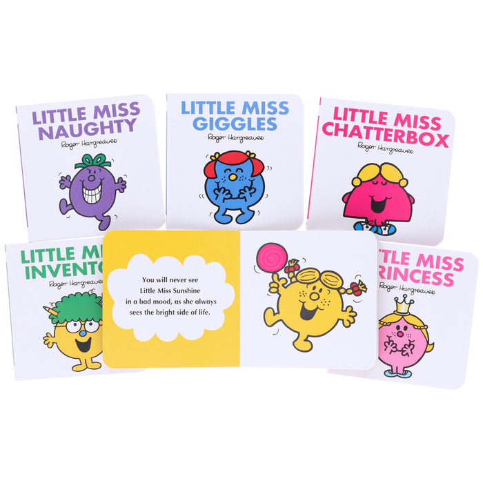 Little Miss 6 Mini Books Pocket Library By Roger Hargreaves - Ages 1-5 - Board Book 0-5 HarperCollins Publishers