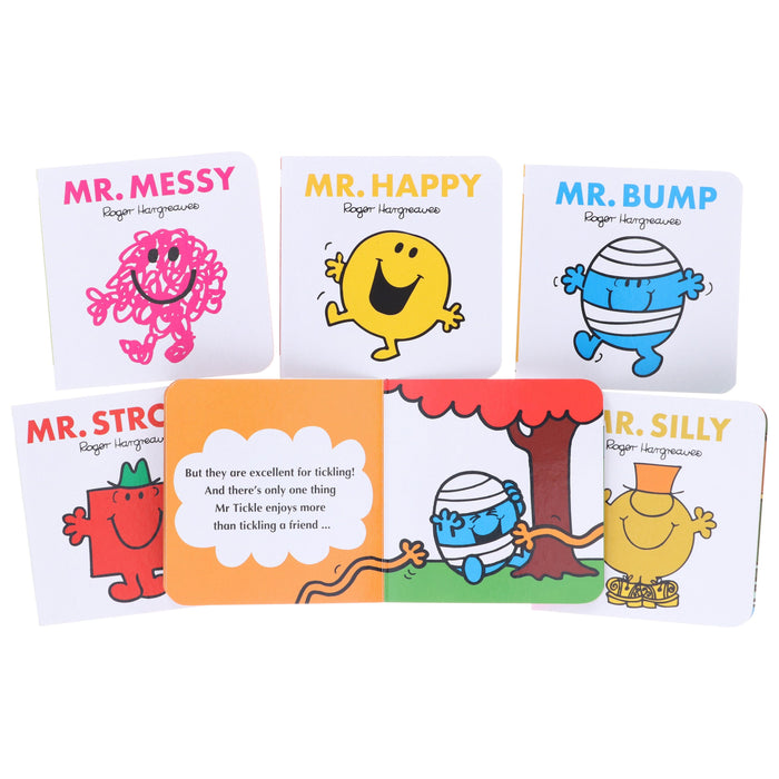 Mr. Men: Pocket Library by Roger Hargreaves 6 Mini Books Collection Box Set - Ages 1-5 - Board Book 0-5 HarperCollins Publishers
