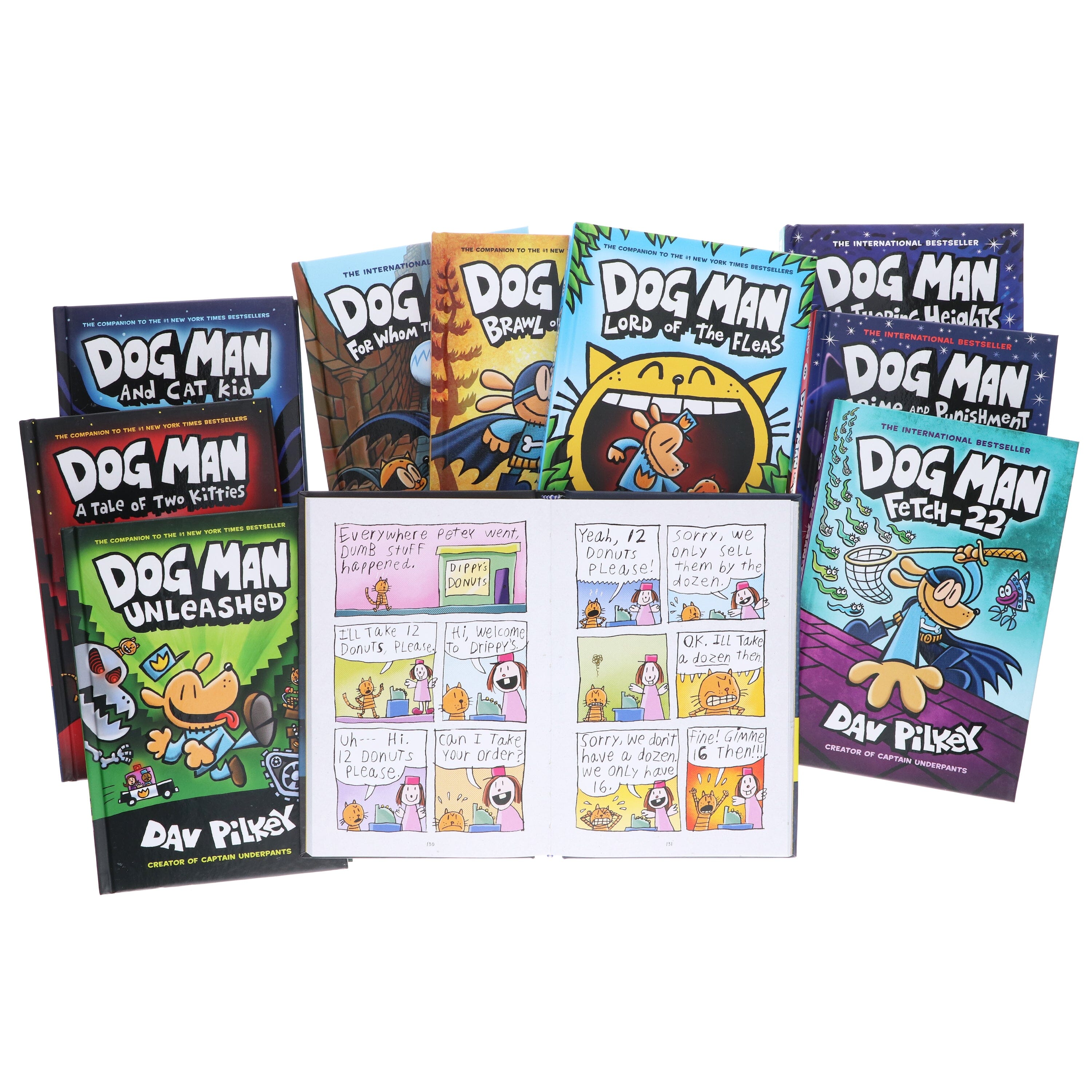Dog Man by Dav Pilkey: Books 1-10 — Books2Door
