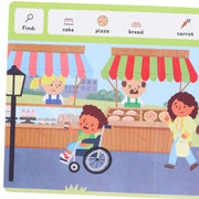 Search with Symbols: Out and About by Every Cherry Publishing (Includes Free Signing Video with Audio)- Ages 3+ - Board Book 3-5 Every Cherry Publishing