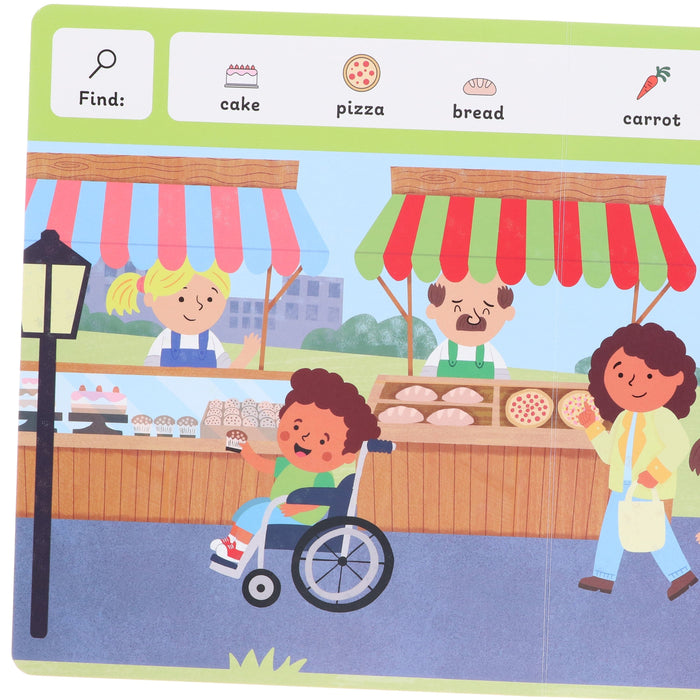 Search with Symbols: Out and About by Every Cherry Publishing (Includes Free Signing Video with Audio)- Ages 3+ - Board Book 3-5 Every Cherry Publishing