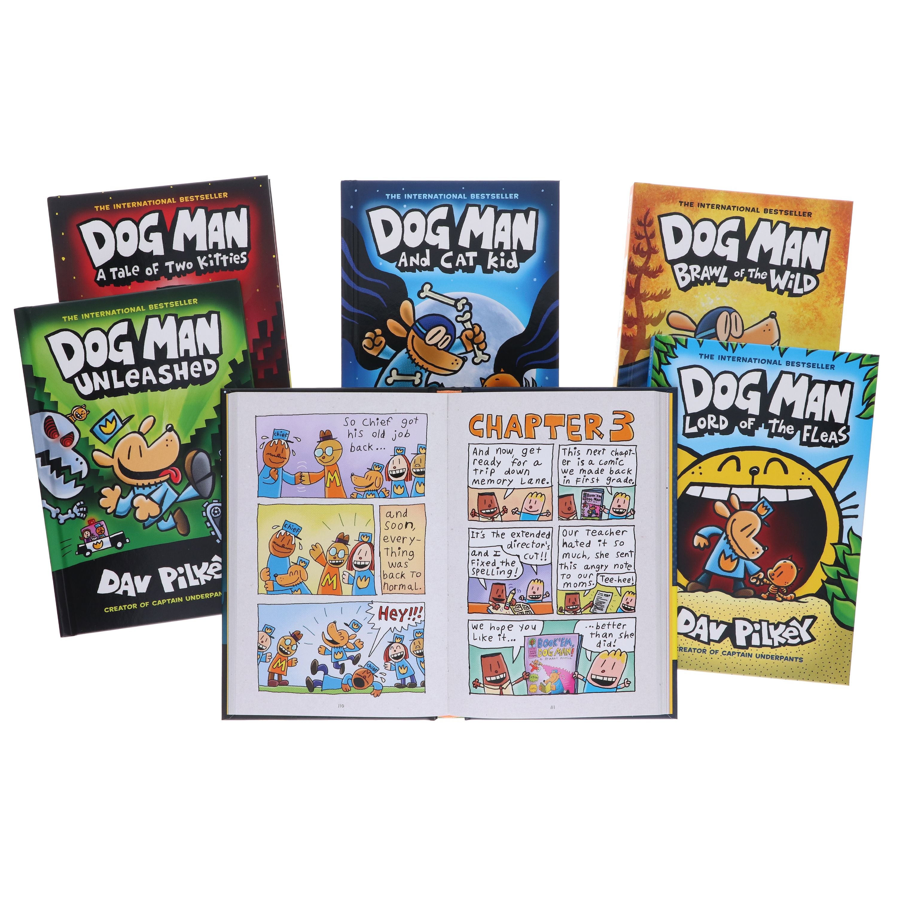 Dog Man: The Supa Epic Collection by Dav Pilkey 6 Books Box Set