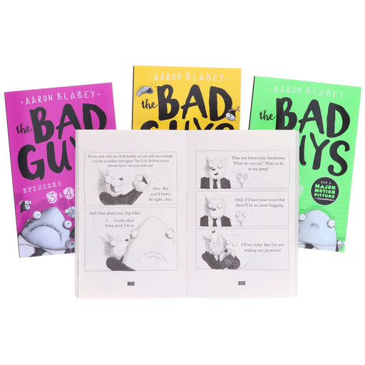 The Bad Guys Episodes by Aaron Blabey: 1-8 Collection 4 Books Set - Ages 7-9 - Paperback 7-9 Scholastic