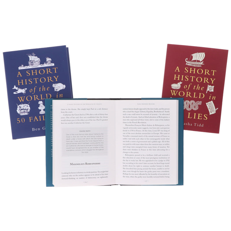 A Short History of the World Series by Ben Gazur & Natasha Tidd 3 Books Collection Set - Non Fiction - Paperback/Hardback Non-Fiction Michael O'Mara Books Ltd