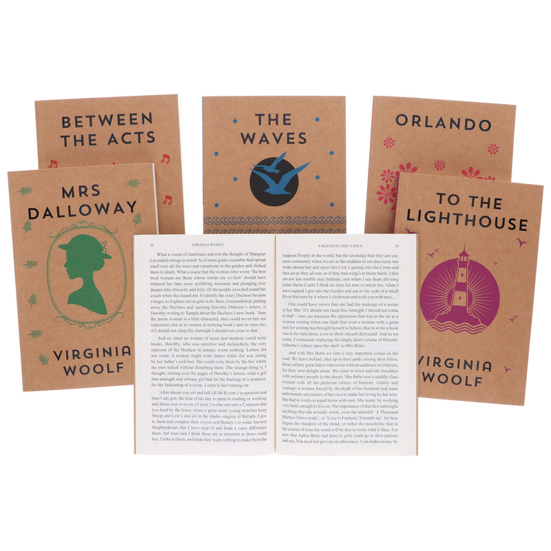 The Virginia Woolf Collection 6 Books Box Set - Fiction - Paperback Fiction Fox Eye Publishing