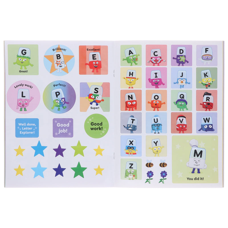 Numberblocks and Alphablocks Level 1 Collection 6 Workbooks Set With Fun Stickers - Ages 3-5 - Paperback 3-5 Sweet Cherry Publishing