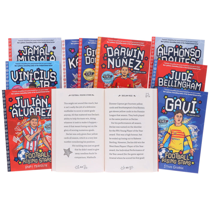 Football Rising Stars Series 2: by Harry Meredith & Steve George 10 Books Collection Box Set - Ages 7-9 - Paperback 7-9 Sweet Cherry Publishing