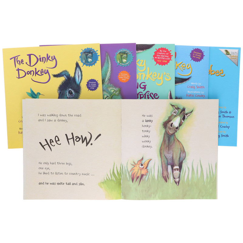 Wonky Donkey Series by Craig Smith & Maureen Thomson Illustrated 6 Books Collection Set - Ages 3+ - Paperback 3-5 Scholastic