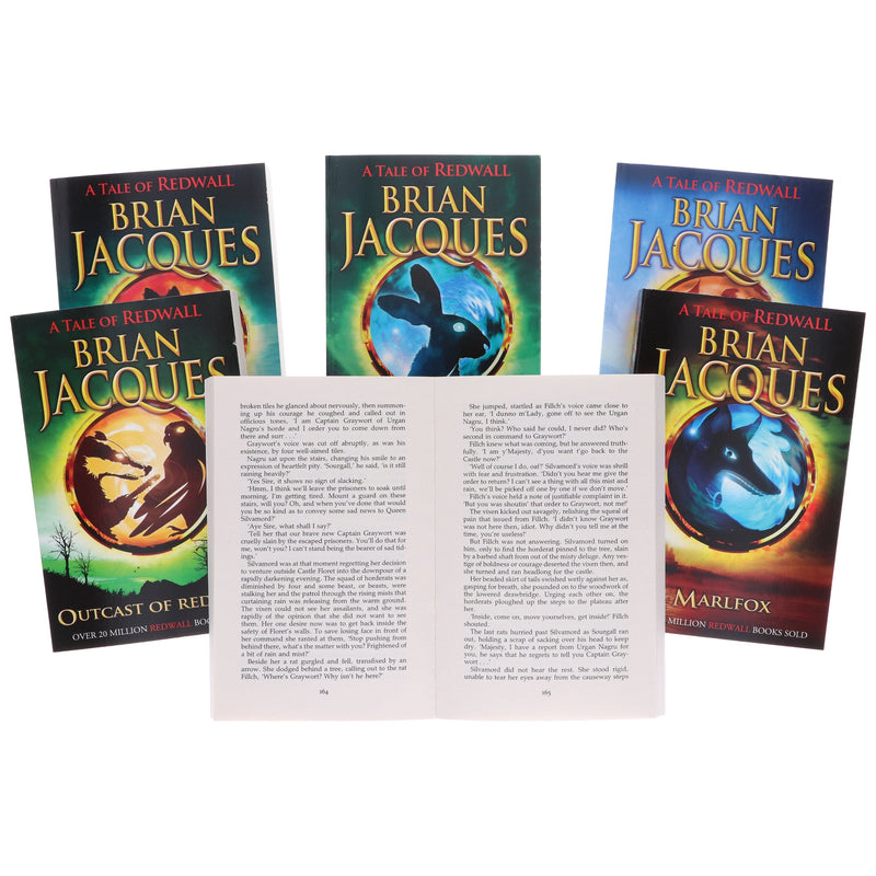 A Tale of Redwall Series (Book 7-12) by Brian Jacques 6 Books Collection Set - Ages 9+ - Paperback 9-14 Penguin Random House