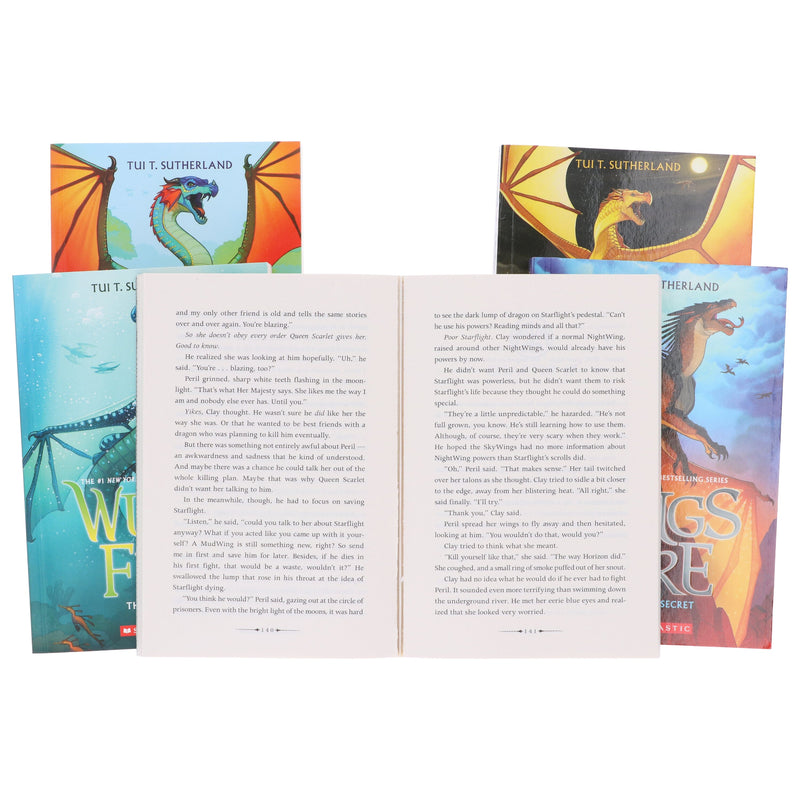 Wings of Fire by Tui T Sutherland 5 Books Collection Set - Ages 9-14 - Paperback 9-14 Scholastic