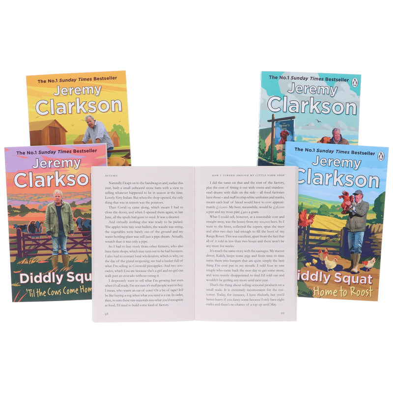 Diddly Squat Series By Jeremy Clarkson: 5 Books Collection Set - Fiction - Paperback Fiction Penguin Random House