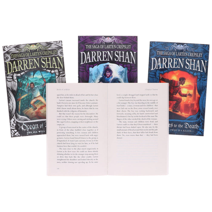 The Saga of Larten Crepsley Series 4 Books Collection Set by Darren Shan - Ages 9 years and up - Paperback 9-14 HarperCollins Publishers