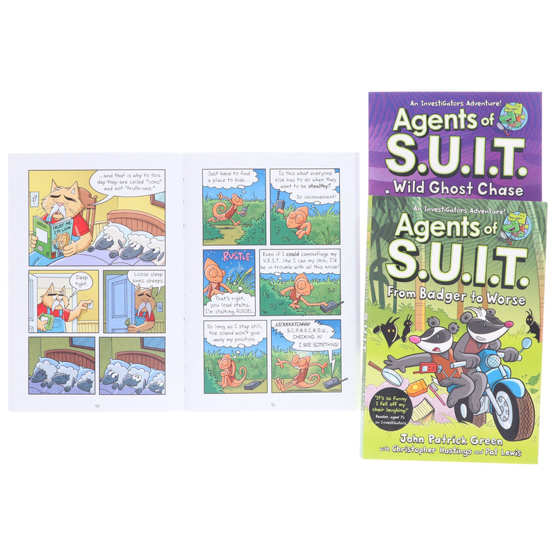InvestiGators: Agents of S.U.I.T. Series by John Patrick Green 3 Books Collection Set - Ages 7-11 - Paperback Graphic Novels Macmillan