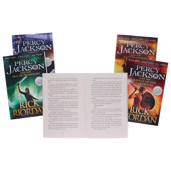 Percy Jackson Series by Rick Riordan 5 Books Collection Box Set - Ages 9-14 - Paperback 9-14 Penguin Random House