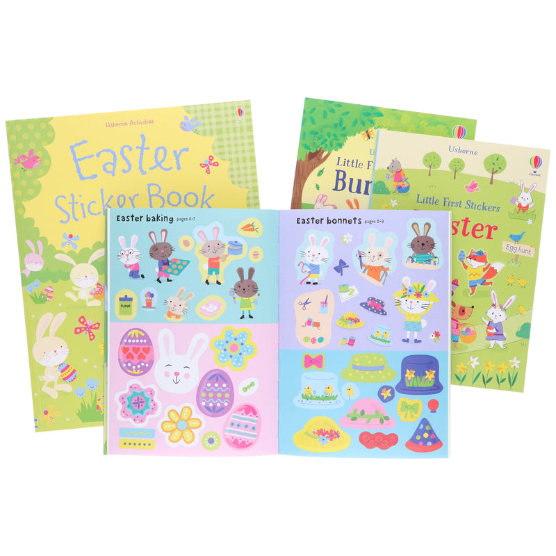 Usborne Easter Little First Stickers: 4 Picture Books Collection set - Ages 3+ - Paperback Non-Fiction Usborne Publishing Ltd