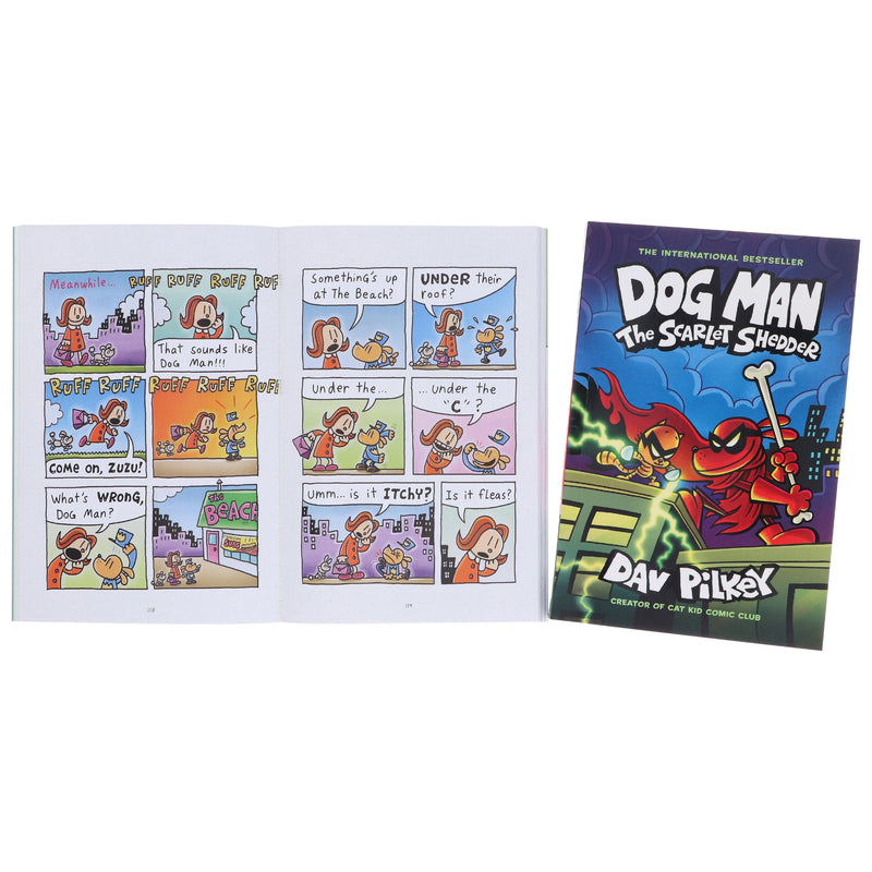 Dog Man Series by Dav Pilkey (Book No. 11 & 12) Collection 2 Books Set- Ages 6-12 - Paperback Graphic Novels Scholastic