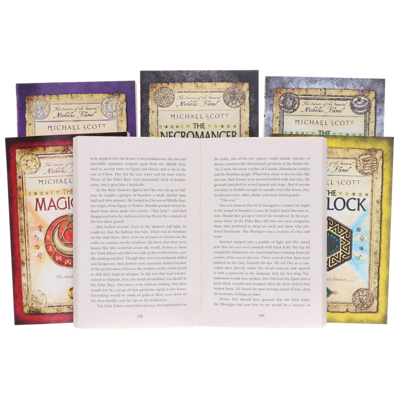 The Secrets of the Immortal Nicholas Flamel Collection by Michael Scott 6 Books Set - Ages 9-17 - Paperback Young Adult Penguin Random House