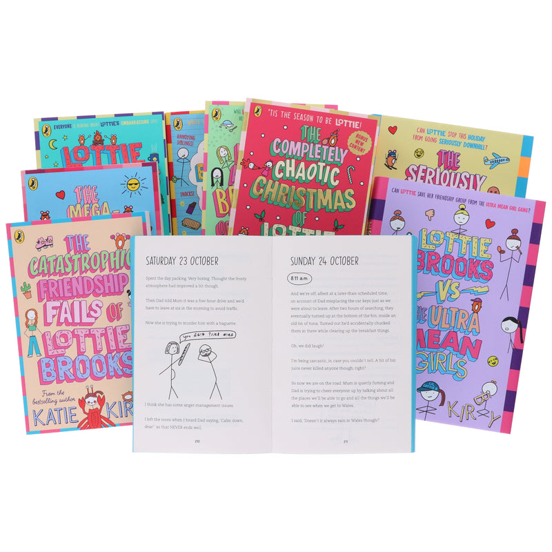 Lottie Brooks Series By Katie Kirby 9 Books Collection Set - Ages 9-12 - Paperback/Hardback 9-14 Penguin Random House