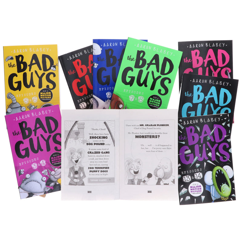 The Bad Guys Episodes by Aaron Blabey: 1-18 Collection 9 Books Set - Ages 7-9 - Paperback 7-9 Scholastic
