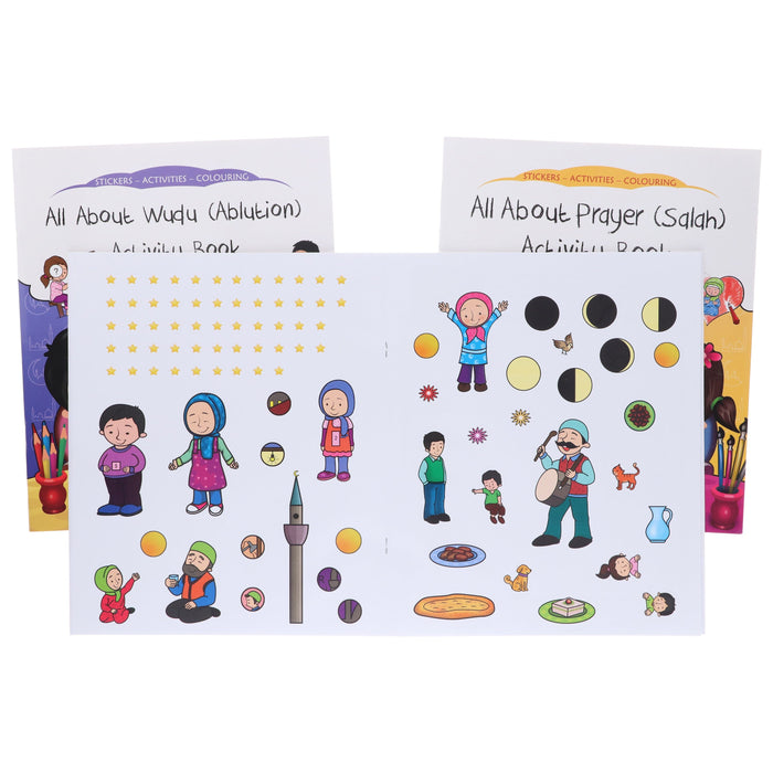 Discover Islam: Childrens Stickers, Activity & Colouring: 3 Books Collection Set By Aysenur Gunes - Ages 3-7 - Paperback 5-7 Kube Publishing