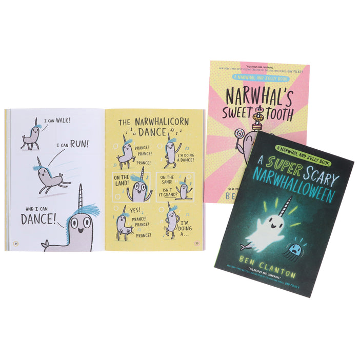 Narwhal and Jelly Series (Book 7-9) By Ben Clanton: Graphic Novels 3 Books Collection Set - Ages 4-7 - Paperback Graphic Novels HarperCollins Publishers