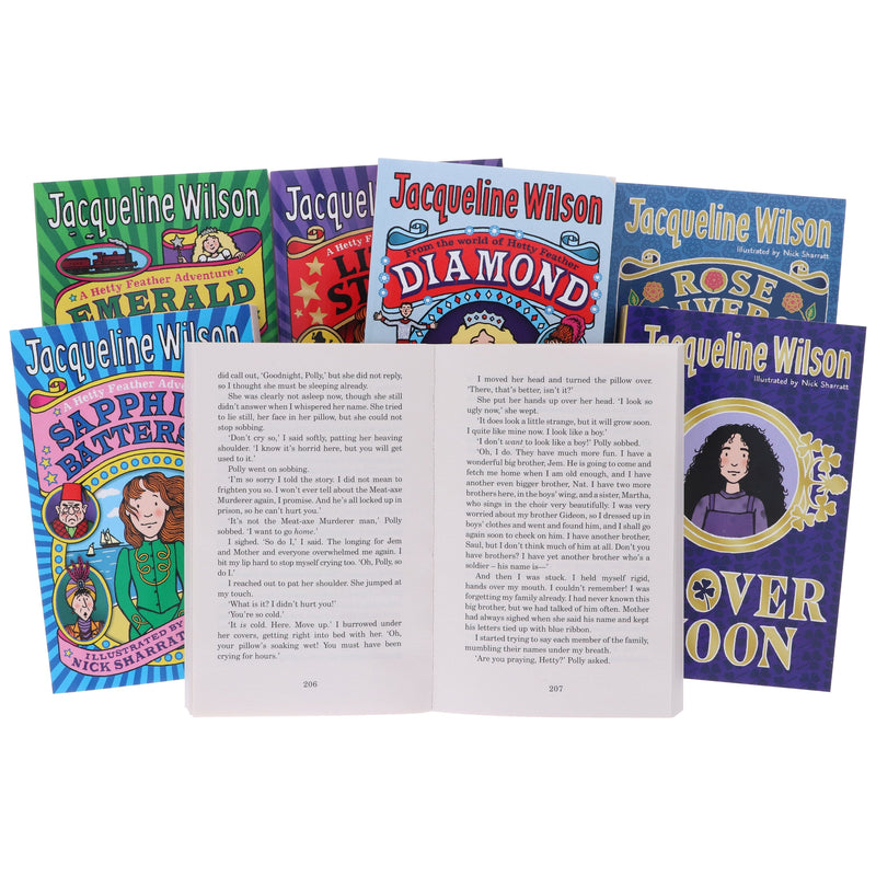 Hetty Feather Series by Jacqueline Wilson Illustrated 7 Books Collection Set - Ages 9-11 - Paperback 9-14 Penguin Random House